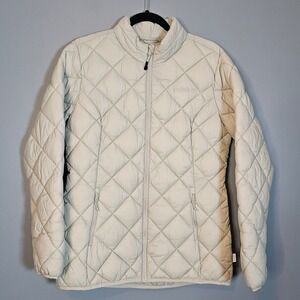 Magellan Outdoors Quilted Water Resistant Puffer Jacket Light Green Women's M